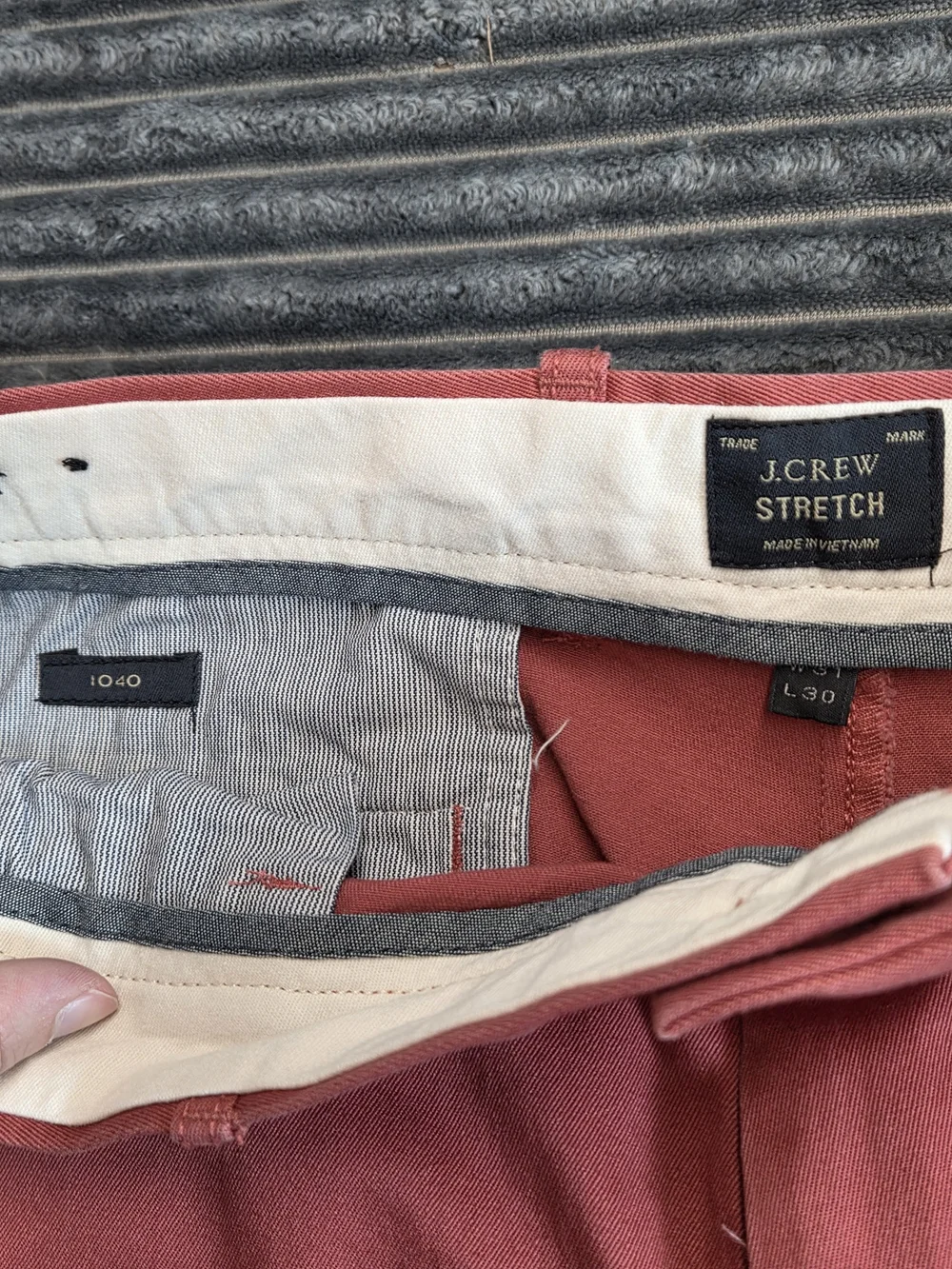 J. Crew Men's Chinos in Dusty Rose